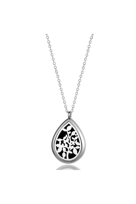 Palm Teardrop Aromatherapy Jewelry Essential Oil Necklace with Gift Box