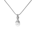 thumbnail image 1 of Anavia Pearl Urn Cremation Necklace, Stainless Steel Pendant, Locket Holder Ashes for Pet Human, Keepsake Memorial Jewelry for Women - [Silver Necklace, Snake Chain], 1 of 8