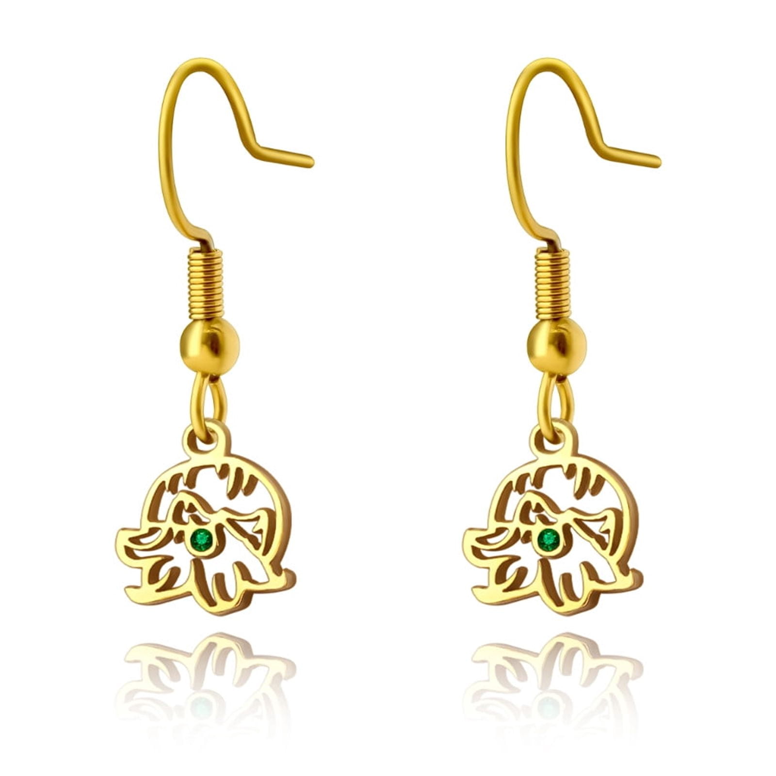 Anavia Personalized Birth Month Flower Dangling Earrings, Floral Earring Jewelry Birthday/Christmas Gifts