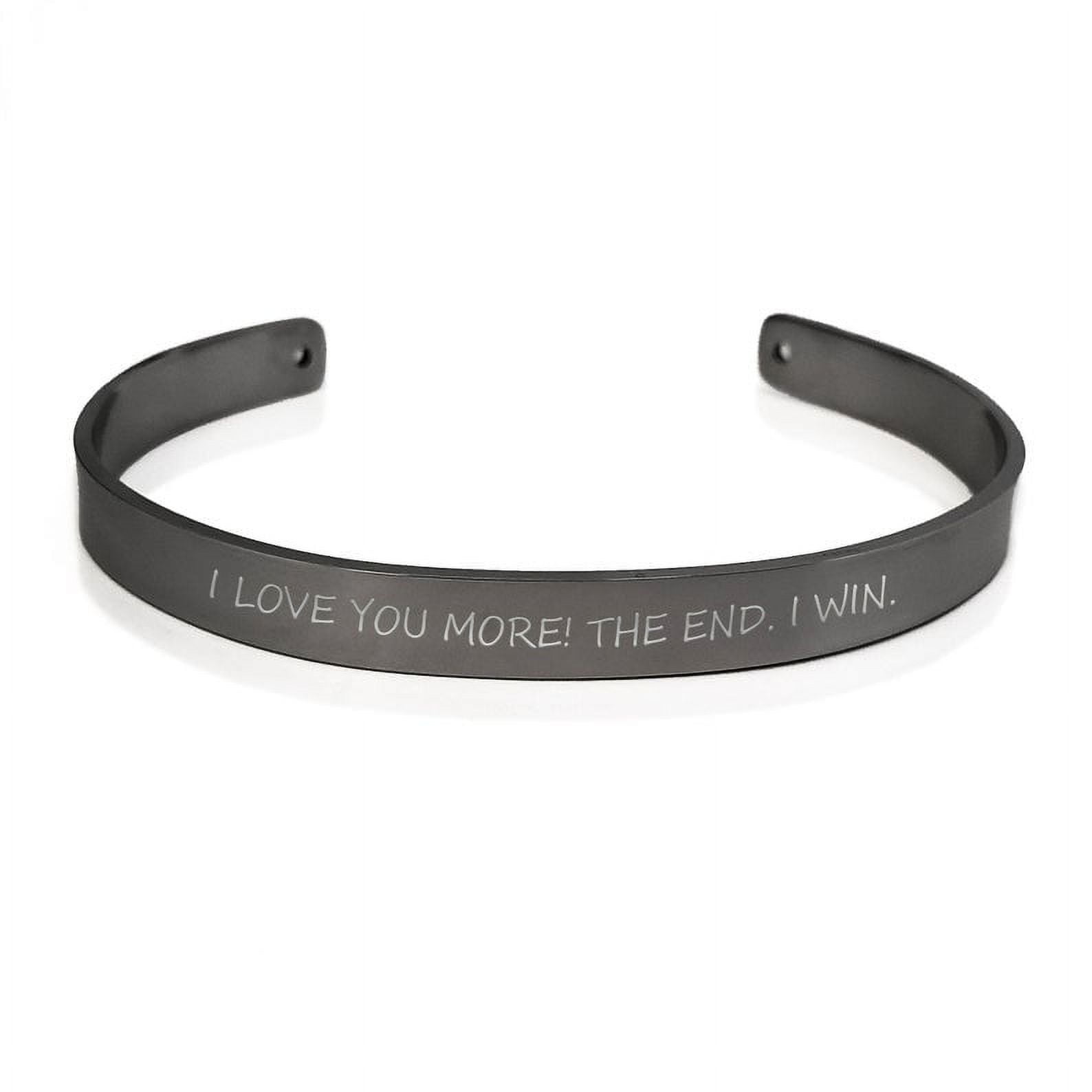 Anavia Adult Unisex Personalized Cuff Bangle Stainless Steel
