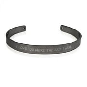 Anavia Adult Unisex Personalized Cuff Bangle Stainless Steel