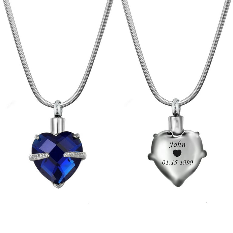 Sapphire urn sale necklace