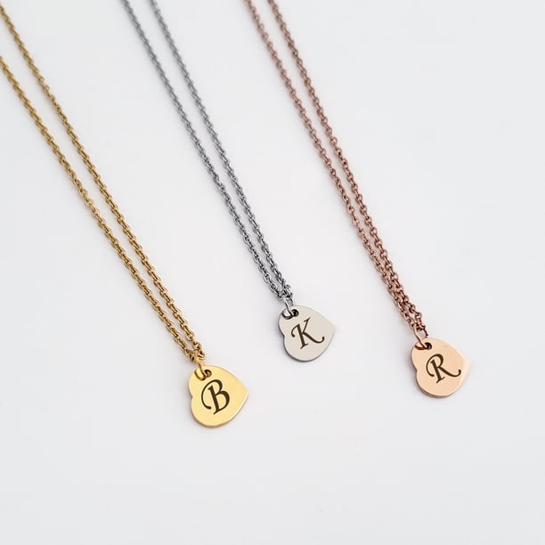 Anavia Personalized Heart Necklace Mother's Day Gift for