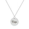 thumbnail image 1 of Anavia Personalized Name Date Quote "Hope" Inspirational Stainless Steel Free Engraving Disc Gift For Her Necklace 22mm Pendant Jewelry with Gift Box Ships Next Day [Silver], 1 of 5