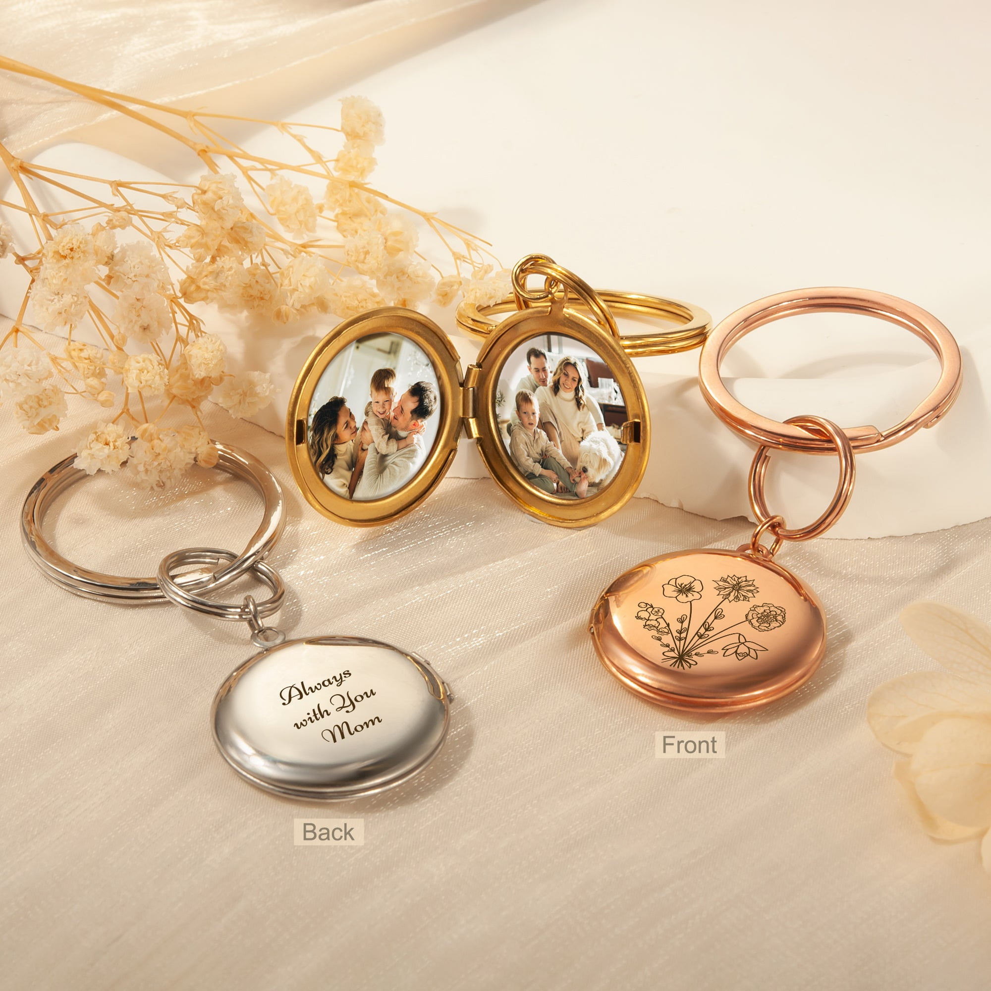 Locket with Diamond Accent Keepsake Photo or Memory Keeper Locket with Diamond Accent Keepsake Photo or Memory Keeper