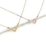 Anavia Personalized V Bar Necklace - Engrave Name Necklace - Birthday Gift for Her - Anniversary Jewelry Present
