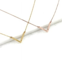 Anavia Personalized V Bar Necklace - Engrave Name Necklace - Birthday Gift for Her - Anniversary Jewelry Present
