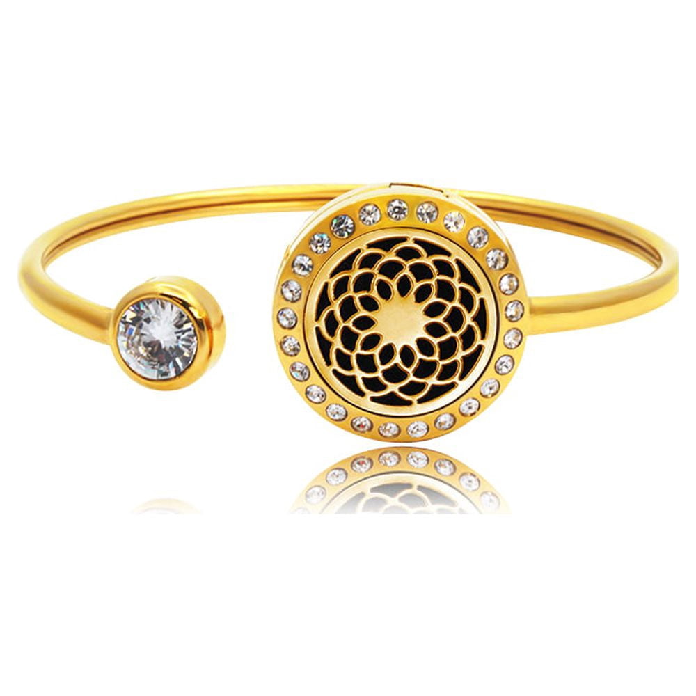 Anavia Rhinestone Aromatherapy Jewelry, Diffuser Jewelry, Essential Oil Bracelets, Aromatherapy Bracelet, Diffuser Bracelet, Aromatherapy Oil Lockets, Diffuser Lockets, With Gifts Box -[Dream Catcher]