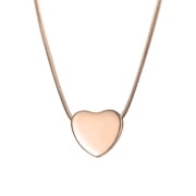Anavia Rose Gold Classic Heart Ashes Holder Container Womens Cremation Jewelry Memorial Necklace Urn Keepsake with FREE Funnel Kit and Velvet Jewelry Box