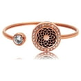 thumbnail image 1 of Anavia Rose Gold Dream Catcher Rhinestone Aromatherapy Jewelry Stainless Steel Essential Oil Cuff Bangle Bracelet with Gift Box, 1 of 5