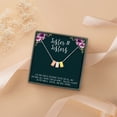 thumbnail image 1 of Anavia Sister Necklace, Sister Jewelry Gift, Gift for Sister, Sister Birthday Gift, Mother's Day Gift for Mom, Multicolor Three Cubes Pendant Necklace Wish Card -[1 Silver & 1 Gold & 1 Rose Gold], 1 of 7