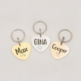 thumbnail image 1 of Anavia Stainless Steel Double Sided Heart Name and State Icon Engraved Dog & Cat ID Tag, Multi-color, L, 1 of 11