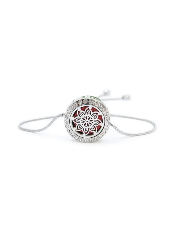 Sunflower Slider Aromatherapy Jewelry Essential Oil Bracelet with Gift Box