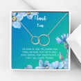 thumbnail image 1 of Anavia Thank You Gift Card, Appreciation Gift for friend, High Quality Stainless Steel Fashion Necklace, Thank you Gift, Gratitude Gift for Her-[Rose Gold Infinity Double Ring, Bright Blue Gift Card], 1 of 3
