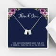 thumbnail image 1 of Anavia Thank You Necklace, Thank You Cards, Thank You Gift Box, Coworker Gift, Best Friend Gift, Anniversary Gift for Her, Double Cubes Pendant Necklace with Wish Card, 1 of 6