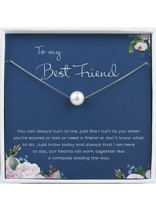 Personalized Best Friend Gifts - Gifts for BFF - Best Friend Necklace -  Custom Gifts for Friends - Friendship Necklace - Sterling Silver Clover