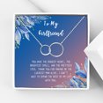 thumbnail image 1 of Anavia To My Girlfriend Necklace Gift, Card Gift for GF, Girlfriend Jewelry, Girlfriend Birthday Gift, Mother's Gift-[Silver Infinity Double Ring, Blue-Orange Gift Card], 1 of 3