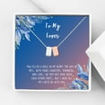 thumbnail image 1 of Anavia To My Lover Necklace Gift, Lover Birthday Gift, Mother's Day Gift, Proposal Gift, Card Gift for Girlfriend-[Silver and Rose Gold Double Cube, Blue-Orange Gift Card], 1 of 3
