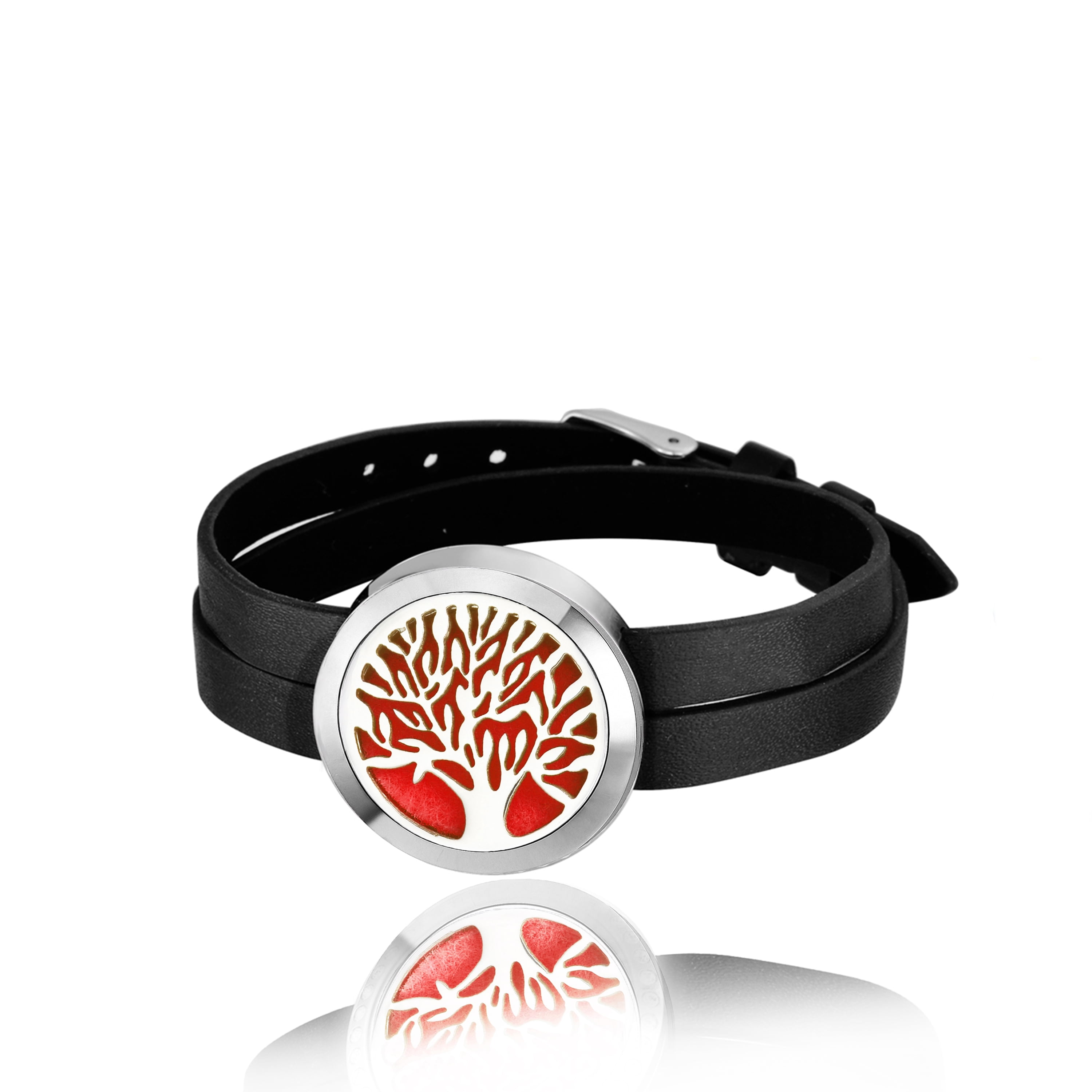 Anavia Tree of Life Aromatherapy Jewelry Essential Oil Double Bracelet with Gift Box