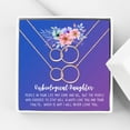 thumbnail image 1 of Anavia Unbiological Daughter Jewelry, Step Daughter Necklace Gift, Bonus Daughter Birthday Card Gift, Mother Daughter Set Necklace-[Two Rose Gold Infinity Double Ring, Blue-Purple Gift Card], 1 of 3