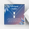 thumbnail image 1 of Anavia Unbiological Daughter Jewelry, Step Daughter Necklace Gift, Bonus Daughter Birthday Card Gift, Mother Daughter Set Necklace-[Two Silver Cube, Blue-Orange Gift Card], 1 of 3
