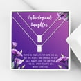 thumbnail image 1 of Anavia Unbiological Daughter Jewelry, Step Daughter Necklace Gift, Bonus Daughter Birthday Card Gift, Mother Daughter Set Necklace-[Two Silver Cube, Royal Purple Gift Card], 1 of 3
