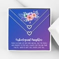 thumbnail image 1 of Anavia Unbiological Daughter Jewelry, Step Daughter Necklace Gift, Bonus Daughter Birthday Card Gift, Mother Daughter Set Necklace-[Two Silver Mini Crystal Heart, Blue-Purple Gift Card], 1 of 3