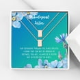 thumbnail image 1 of Anavia Unbiological Sister Gift Jewelry, Soul Sister Card Necklace, Sister Best Friend Gift, Big Little Sorority Card Gift-[Two Rose Gold Cube, Bright Blue Gift Card], 1 of 3