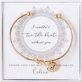 thumbnail image 1 of Anavia Women "I Couldn’t Tie the Knot Without You" Personalized Bridesmaid Gift, Bridesmaid Proposal Bracelet, Tie the Knot Jewelry, Custom Initial Engraving Bracelet, Bridal Party Wedding Gift Set, 1 of 14