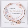 thumbnail image 1 of Anavia Women "I Couldn’t Tie the Knot Without You" Personalized Bridesmaid Gift, Bridesmaid Proposal Bracelet, Tie the Knot Jewelry, Custom Initial Engraving Bracelet, Bridal Party Wedding Gift Set, 1 of 14