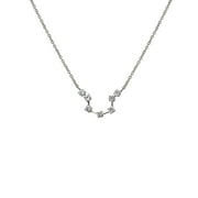 ANAVIA Zodiac Necklace Birthday Gifts for Girlfriend - Stainless Steel Zodiac Constellation Crystal Necklace - Zodiac Dainty Jewelry for Women / Valentines Day Gift [Silver, Aquarius]