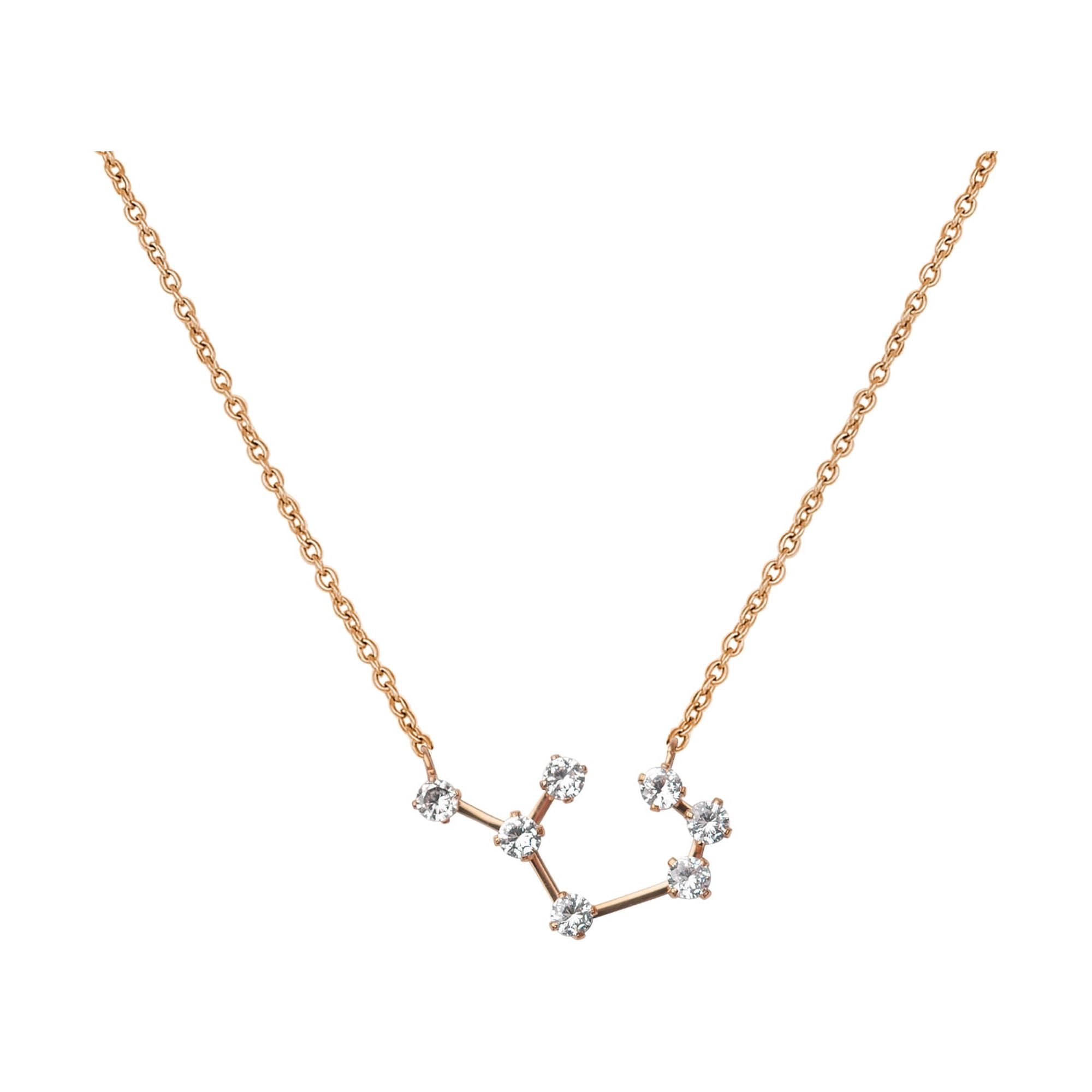 Anavia Zodiac Necklace Birthday Gifts for Girlfriend - Stainless Steel Zodiac Constellation Crystal Necklace - Zodiac Dainty Jewelry for Women [Rose Gold, Sagittarius]