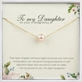 thumbnail image 1 of Anavia to Daughter Pregnancy Gift from Mom, Pregnancy Mom Pearl Necklace for Daughter, To My Daughter on your Pregnancy -[Pink Pearl + Gold Chain], 1 of 8