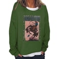 thumbnail image 1 of Anbech 80s Rodeo Sweatshirt for Women Retro Western Cowboy Long Sleeve Tee Shirts with Round Neck, 1 of 2
