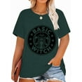 thumbnail image 1 of Anbech Basic Witch Plus Shirt for Women Graphic Halloween Themed Print Tees Short Sleeve Vintage Ladies Tops, 1 of 4