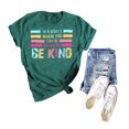 thumbnail image 1 of Anbech Be Kind Shirts In a World Where You Can Be Anything Kindness Shirt Women Casual Teacher Inspirational Tee Top, 1 of 8