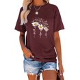 thumbnail image 1 of Anbech Be Kind Women Shirt Dandelion Flower Graphic Tshirt Inspirational Summer Top Short Sleeve Letter Print Shirt, 1 of 8