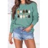 thumbnail image 1 of Anbech Chicken Women's Graphic Long Sleeve Sweatshirt Thanksgiving Casual Cute Letter Tops, 1 of 2