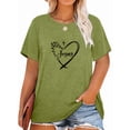 thumbnail image 1 of Anbech Christian Shirts Women Faith T Shirts Plus Size Graphic Shirts Oversized Short Sleeve Loose Tee, 1 of 7