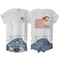 thumbnail image 1 of Anbech Christmas Short Sleeve Tshirts for Women Merry Christmas Tees Snowflake Graphic Tee Tops, 1 of 2