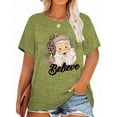thumbnail image 1 of XCHQRTI Christmas Tree Shirt for Women Plus Size Tshirt Short Sleeve Graphic Top, 1 of 10