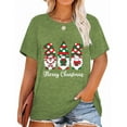 thumbnail image 1 of XCHQRTI Christmas Tree Shirt for Women Plus Size Tshirt Short Sleeve Graphic Top, 1 of 11
