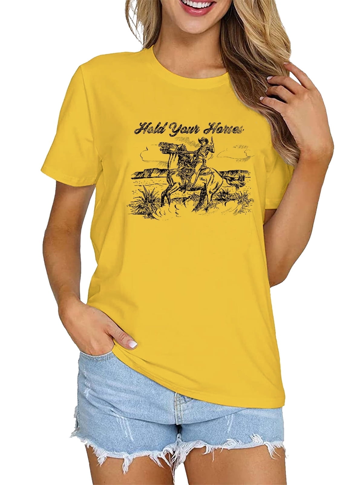 yellow cowgirl shirt
