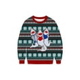 thumbnail image 1 of Anbech Cute 3D Printed Pullover Boyfriend Girlfriend Ugly Christmas Sweatshirt Xmas Long Sleeve Couple Outfit, 1 of 4