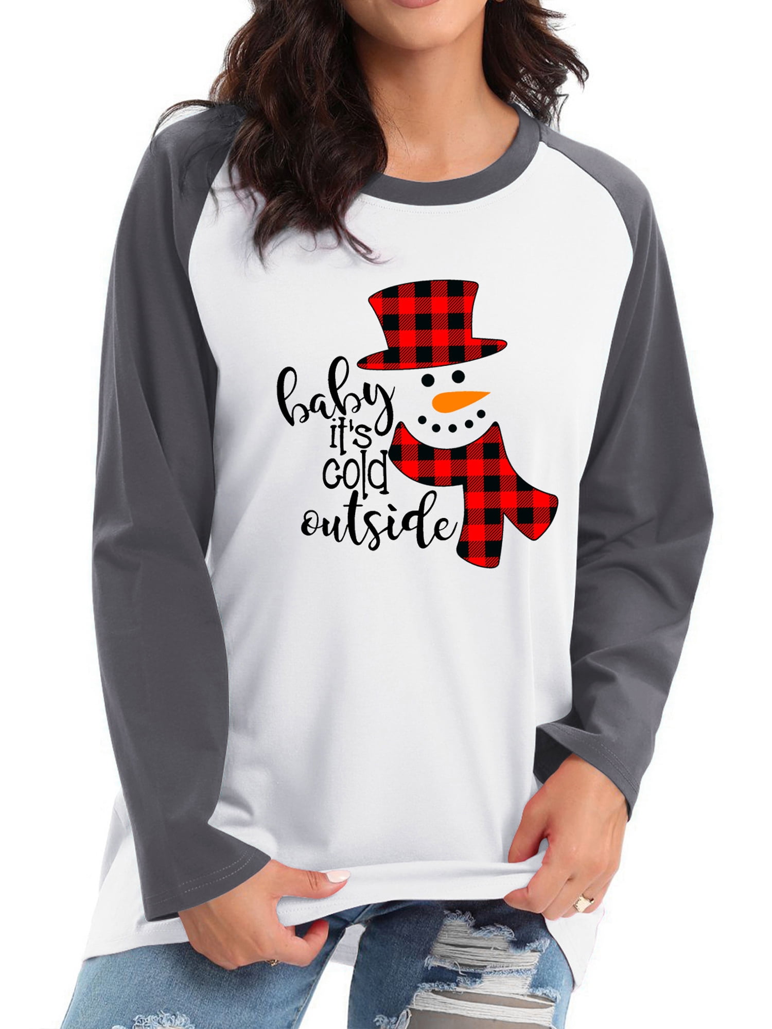 Sequined Christmas Graphic Pullover Sweatshirt
