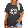 thumbnail image 1 of Anbech Dog Mom Plus Size T-Shirts for Women Graphic Dog Mom Print Oversize Short Sleeves T-Shirt for Mother's Day with Round Neck, 1 of 4