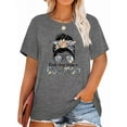 thumbnail image 1 of Anbech Dog Mom Womens Plus Size Shirt Graphic Mother's Day Tshirt Short Sleeve Oversized Crewneck Causal Tee Top, 1 of 2