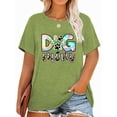 thumbnail image 1 of Anbech Dog Mom Womens Plus Size Shirt Graphic Mother's Day Tshirt Short Sleeve oversized Crewneck Causal Tee Top, 1 of 2
