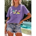 thumbnail image 1 of XCHQRTI Dragonfly Shirts Women Graphic Tees Ladies Hiking Top Casual Summer Short Sleeve T Shirt, 1 of 3