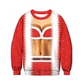 thumbnail image 1 of Anbech Funny Shirt for Unisex Christmas Ugly Sweatshirt Crewneck 3D Printed Pullover Long Sleeve Cute Graphic Xmas Top, 1 of 3